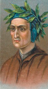 Dante Alighieri 1265-1321, poète florentin italien, 1924