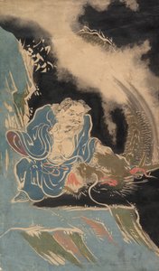 Immortel taoïste avec dragon, probablement 19ème siècle