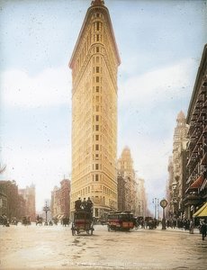 Le Flatiron Building (Fuller Building). Un des plus anciens gratte-ciel de New York - Unbekannt