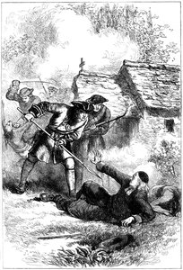 Mort de Sébastien Rale, missionnaire jésuite français en Amérique, 1724 - Unbekannt