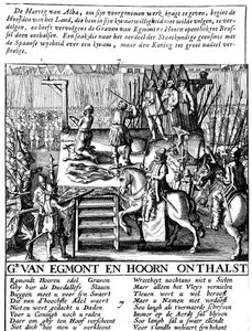 Décapitation du comte Egmont et de Hoorn à Bruxelles pendant la tyrannie espagnole aux Pays-Bas, 1568 - Unbekannt