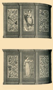Décorations de la salle à manger ouest, musée de South Kensington, vers 1865, 1881
