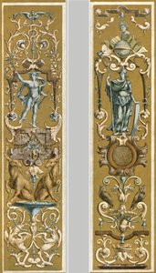 Peinture décorative au Louvre, Paris, France, 1928