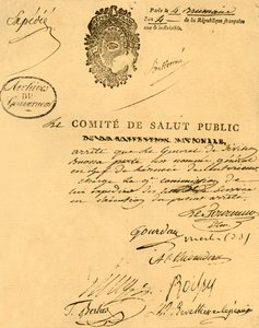 Décret du Comité de Santé Publique, 26 octobre 1795 - Unbekannt