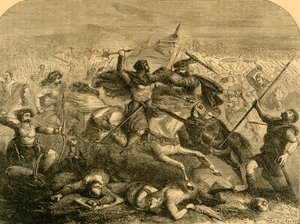 Défaite des Saxons par Arthur, c1890