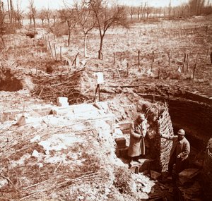 Défenses, Craonne, nord de la France, vers 1914-1918