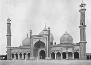 Delhi. La mosquée Jama Masjid, vers 1910 - Unbekannt