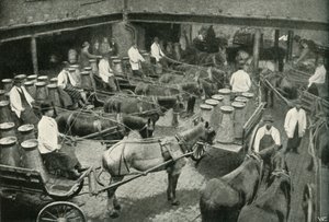 Départ des fourgons de livraison du dépôt central de Messrs, Freeth et Pocock à Vauxhall, 1902 - Unbekannt