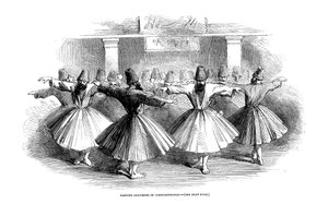 Derviches, Constantinople, Turquie, 1853