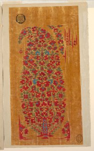 Projet pour un châle tissé avec des motifs indianisants - Unbekannt