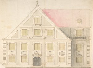 Conception pour une façade de maison, 18ème siècle - Unbekannt