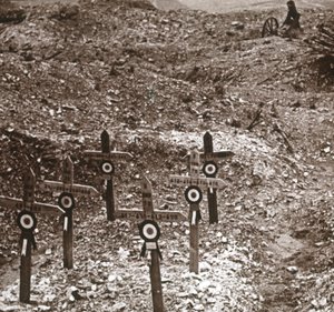 Batterie détruite, Fort Vaux, nord de la France, vers 1914-1918