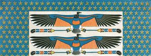 (détail) peinture de plafond dans la tombe de Bekenranef à Saqqarah, Égypte, 1928 - Unbekannt