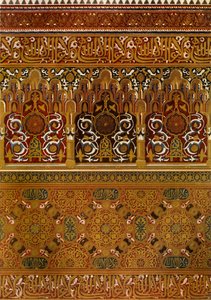 Détails de la partie supérieure du balcon de Lindaraja, 1907