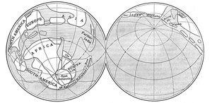 Diagramme de la Terre pendant la période carbonifère, 1922