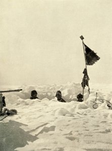 Creuser pour déterminer la profondeur de la neige couvrant un dépôt, vers 1908, 1909 - Unbekannt