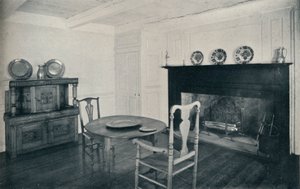 Salle à manger, vers 1800, de la maison Shenk, Long Island, 1930 - Unbekannt