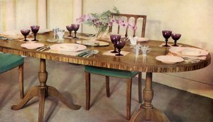 Table à dîner arrangée par Harrods Ltd., Londres, 1937
