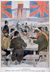 Dîner pour les pauvres en célébration du couronnement du roi Édouard VII, Londres, 1902 - Unbekannt