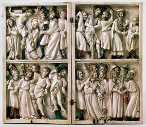 Diptyque avec sujets évangéliques, fin du 14ème siècle