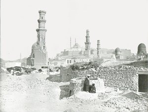 Vue lointaine de la citadelle, Le Caire, Égypte, 1895 - Unbekannt