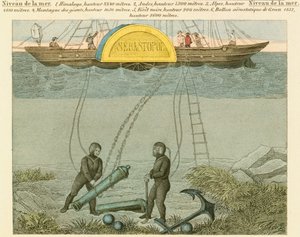 Plongeurs récupérant des canons du fond de la mer, c1855 - Unbekannt