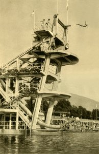 Plateforme de plongée, Millstatt, Carinthie, Autriche