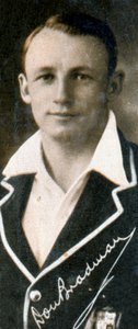 Donald George Don Bradman, joueur de cricket australien, 1935