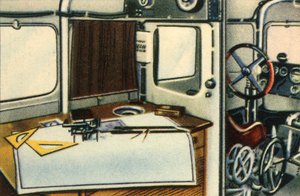 Salle de navigation du bateau volant Dornier Do X, années 1920, 1932 - Unbekannt