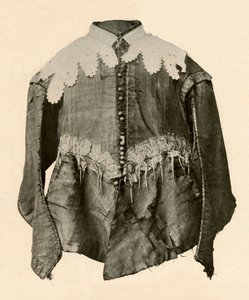 Pourpoint de soie noire orné de galon avec aiguillettes en argent, XVIIe siècle, 1937