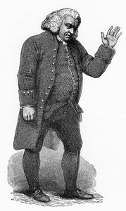 Dr Johnson, homme de lettres anglais, vers 1780