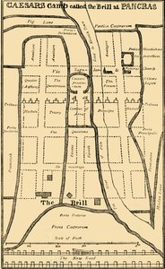 Plan du camp de St. Pancras par Dr. Stukeley, vers 1750, vers 1876 - Unbekannt