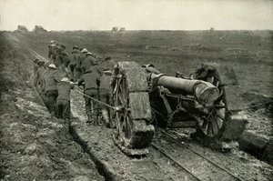 Déplacement des canons vers de nouvelles positions avancées, 1919