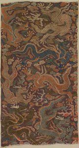 Dragons poursuivant des perles enflammées, 1200 ou avant
