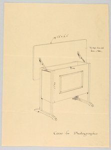 Dessin, Design pour un étui à bascule pour photographies