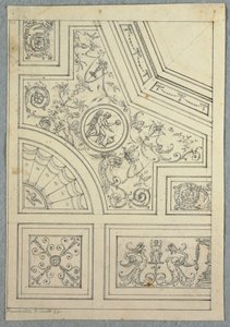 Dessin, Conception pour un plafond, vers 1800 - Unbekannt