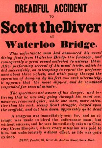 Accident terrible de Scott le plongeur au pont de Waterloo, 1841, 1948 - Unbekannt