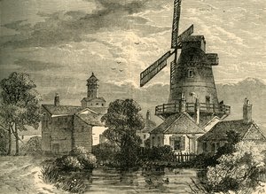 Moulin à drogues de la Compagnie des Apothicaires, vers 1878