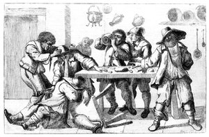 Figures ivres, 17ème siècle - Unbekannt