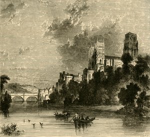 Cathédrale de Durham depuis le sud-ouest, 1898
