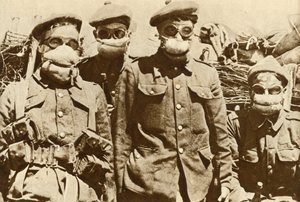 Masques à gaz anciens, Première Guerre mondiale