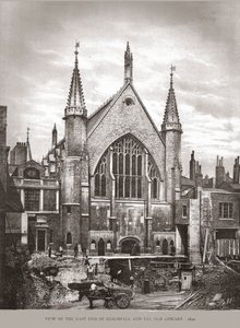 Extrémité est de Guild Hall et bibliothèque, 1870