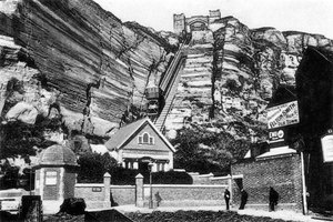 Ascenseur de East Hill, Hastings, East Sussex, début du 20e siècle
