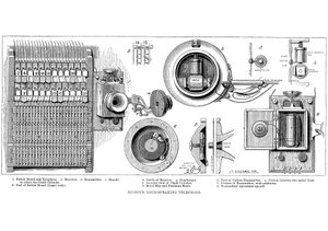Téléphone en carbone Edison, 1879