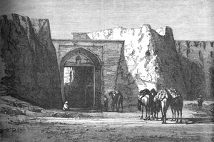 Eedgah, ou Porte Nord, Candahar, vers 1880