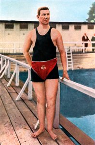 Emil Rausch, nageur allemand, Jeux Olympiques, St Louis, USA, 1904, 1936