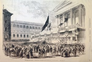 Enrôlement de volontaires dans la Garde nationale, Place du Panthéon, Paris, 1870-1871 - Unbekannt
