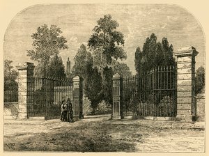 Entrée du cimetière de Brompton, vers 1876 - Unbekannt