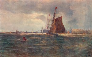 Entrée du port de Portsmouth, fin du 19ème siècle, 1906
