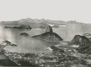Entrée de la baie depuis le sommet du Corcovado, Rio de Janeiro, Brésil, 1895 - Unbekannt
